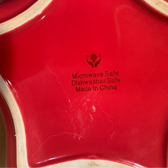 Snowflake Star Shaped Bowl, Excellent Condition, Perfect For Holidays - Picture 7 of 16